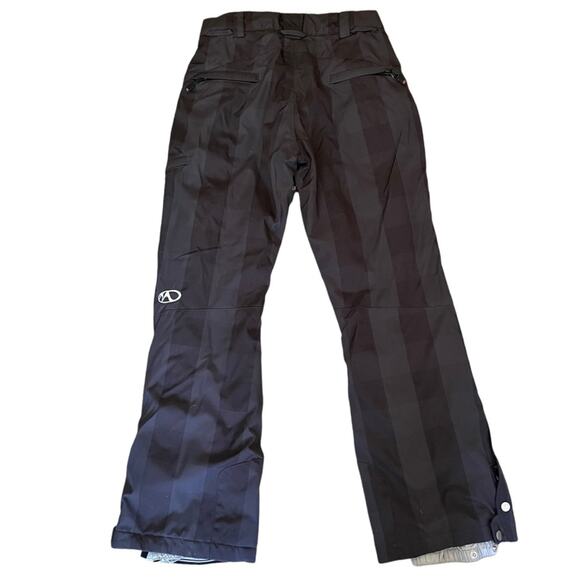 Marker Ski Snowboard Pants Womens 4 Rare Grey Checkerboard Plaid Print Insulated - Picture 7 of 15